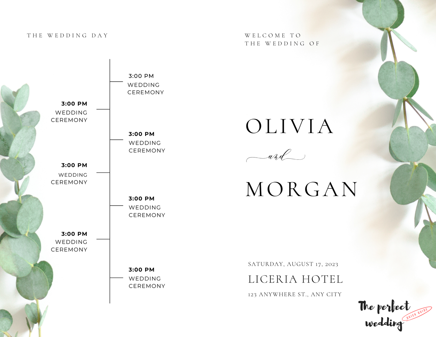 Digital Wedding Scheduler